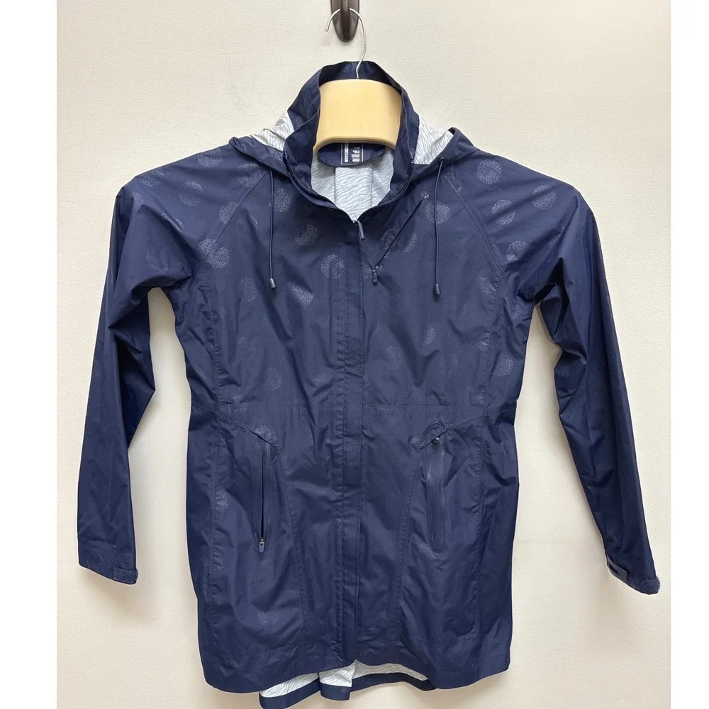 Mondetta (Navy) Hooded‎ Rain Jacket Womens Medium